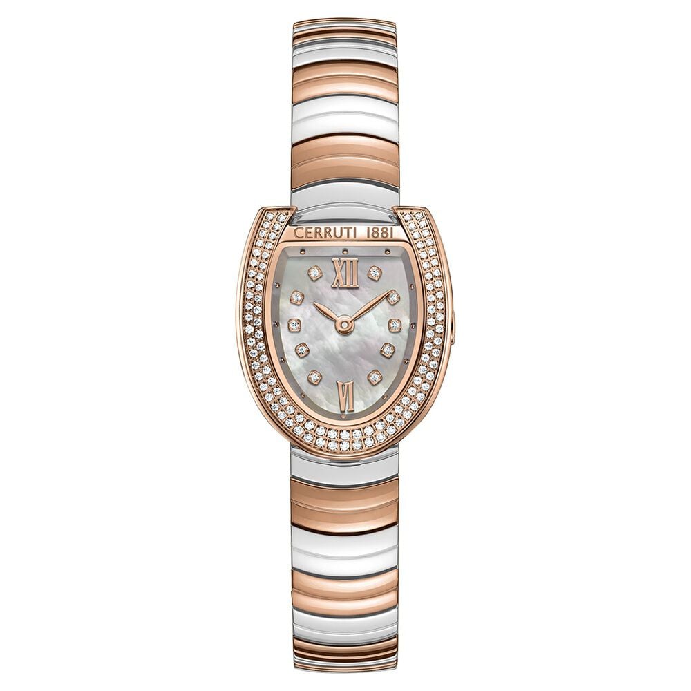 Cerruti 1881 Quartz Analog Mother of Pearl Dial Golden Stainless Steel Strap Watch For Women-image-28