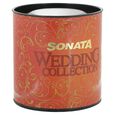 Sonata Wedding Maroon Dial Women Watch With Metal Strap - image number 4