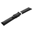 22 mm Black Genuine Leather Straps for Men - image number 3