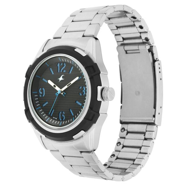 Fastrack Fastfit Quartz Analog Black Dial Stainless Steel Strap Watch for Guys - image number 3