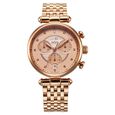 Xylys Quartz Chronograph Rose Gold Dial Rose Gold Stainless Steel Strap Watch For Women - image number 1
