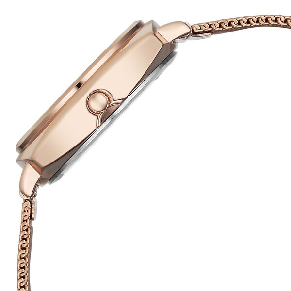 Fastrack Stunners Quartz Analog Rose Gold Dial Rose Gold Stainless Steel Strap Watch For Girls - image number 4