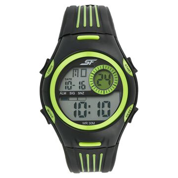 SF Super Fibre Digital Dial Plastic Strap Watch for Men