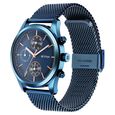 Titan Men's Sartorial Neo Splash: Blue Dial Multifunction Watch with Mesh Strap - image number 2