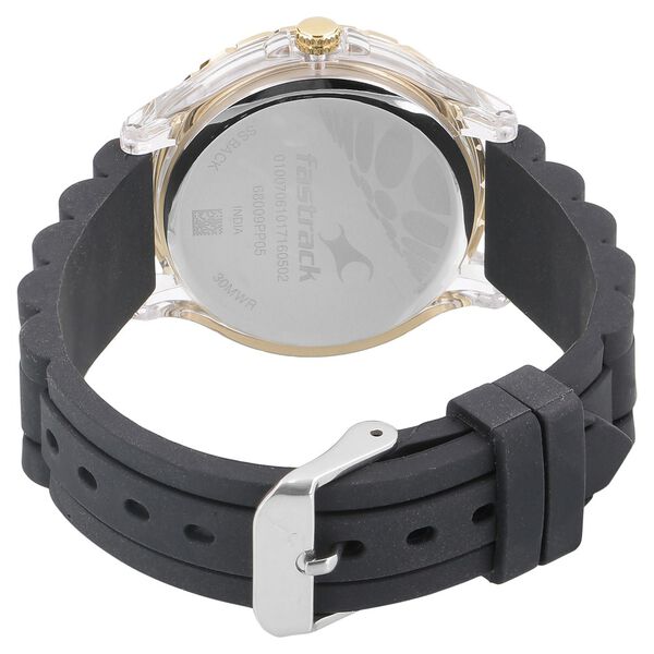 Fastrack Trendies Quartz Analog Black Dial Silicone Strap Watch for Girls - image number 3
