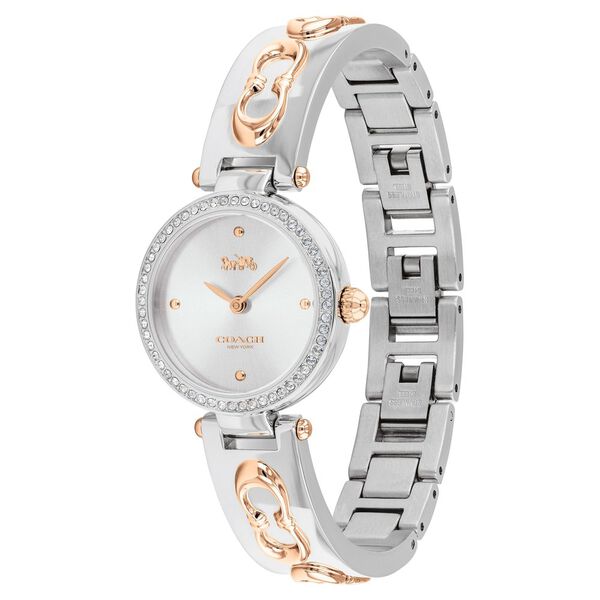 Coach Quartz Analog Silver Dial Stainless Steel Strap Watch for Women - image number 1