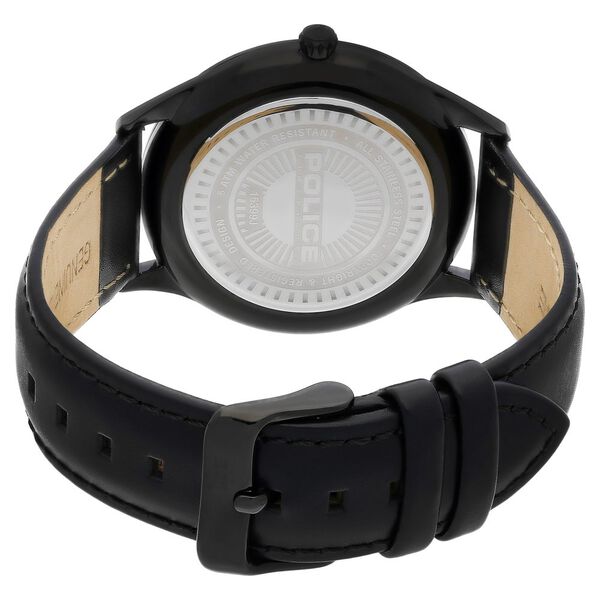 Police Quartz Analog Black Dial Leather Strap Watch for Men - image number 4