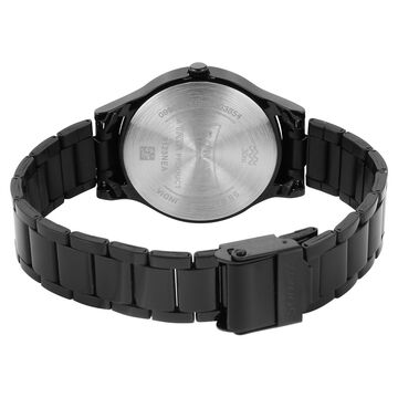Sonata Quartz Analog Black Stainless Steel Strap for Women