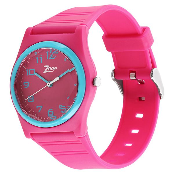 Zoop By Titan Quartz Analog Pink Dial PU Strap Watch for Kids - image number 1