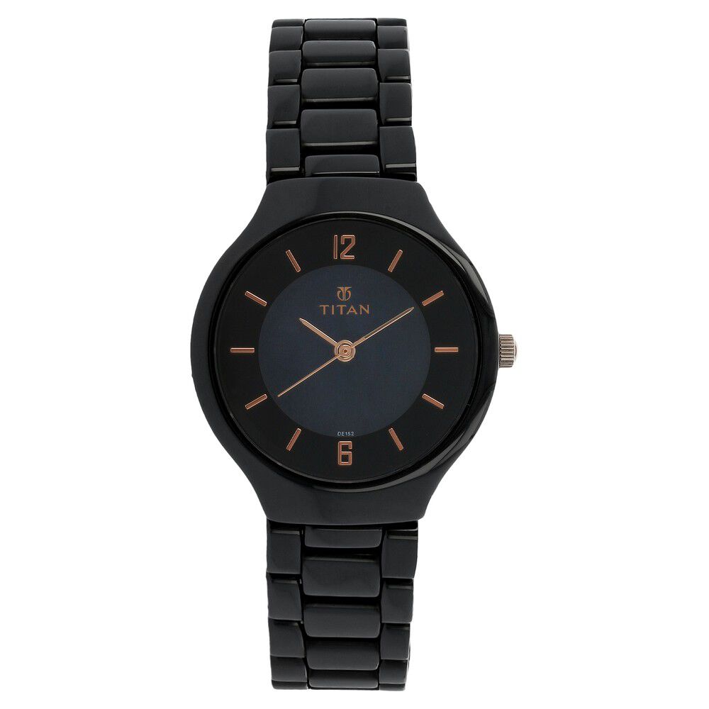 Titan black ceramic outlet watches for ladies