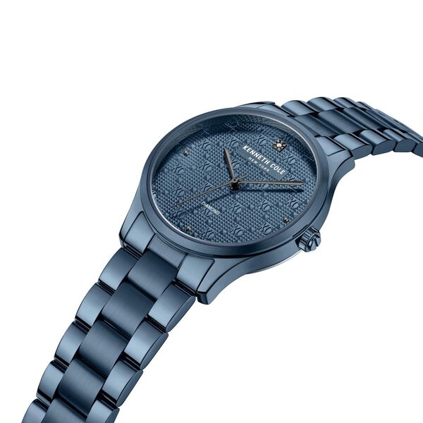 Kenneth Cole Quartz Analog Blue Dial Stainless Steel Strap Watch for Women - image number 3