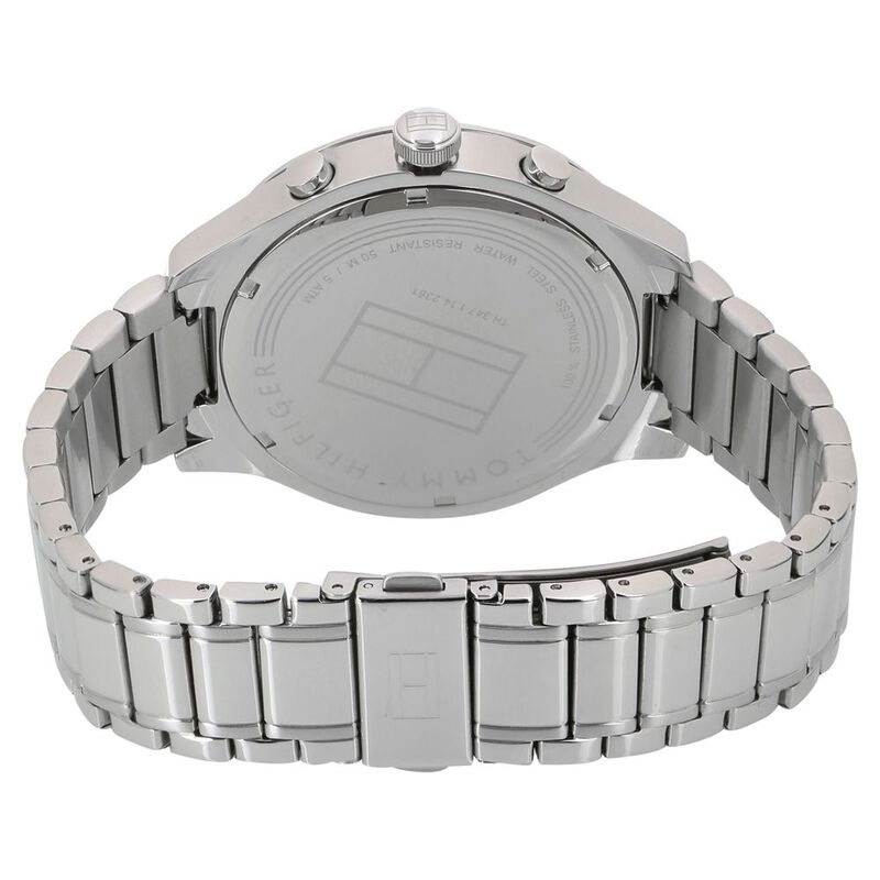 Tommy Hilfiger Quartz Multifunction Black Dial Metal Strap Watch for Men - image number 3