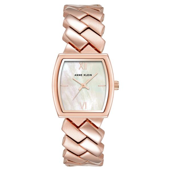 Anne Klein Quartz Analog Mother Of Pearl Dial Metal Strap Watch For Women - image number 0