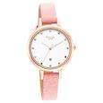 Titan Raga Viva Quartz Analog with Date White Dial Leather Strap Watch for Women - image number 0