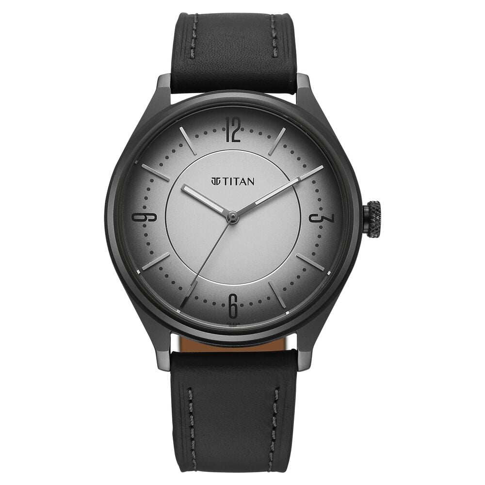 Titan Neo Basics Analog with Gray Dial Gray Leather Strap Watch for Men-picture-27
