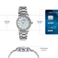 Poze By Sonata Quartz Analog White Mother of Pearl Dial Silver Metal Strap Watch For Women - image number 3