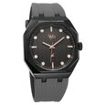 Vyb Rebel By Fastrack Quartz Analog Black Dial Grey Silicone Strap Watch For Guys - image number 2