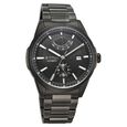 Titan Aion Concealed Automatic Analog with Power Reserve Indicator Black Dial Black Stainless Steel Strap Watch for Men - image number 1