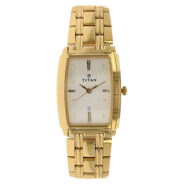 Titan Regalia White Dial Analog with Date Metal Strap watch for Men - image number 0