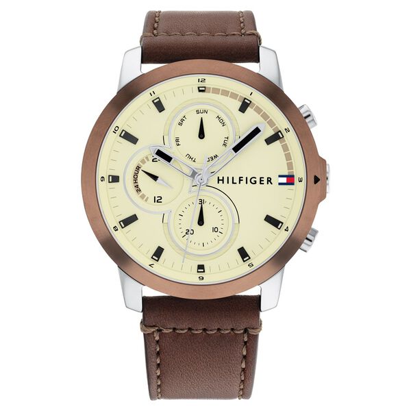 Tommy Hilfiger Off White Dial Quartz Analog with Date Watch for Men - image number 0