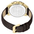 Police Quartz Multifunction Black Dial Brown Leather Strap Watch For Men - image number 3