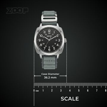 Zoop Metal Analog Watch with Cool Grey Alpine Strap for Boys Girls Kids from House of Titan