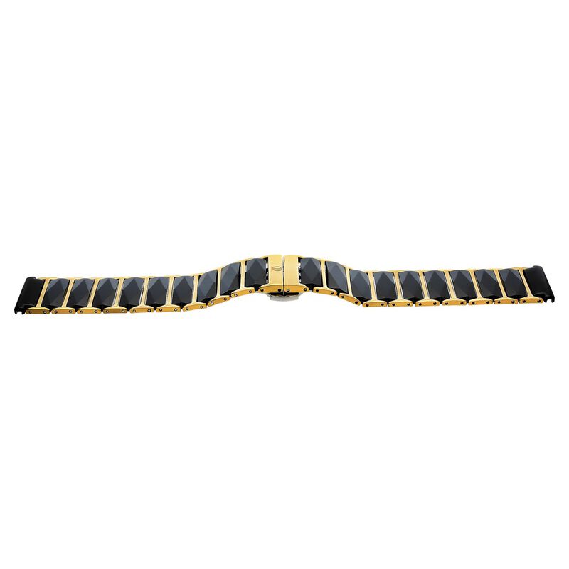 20 mm Black & Golden Ceramic & Metal Strap for Men - image number 1