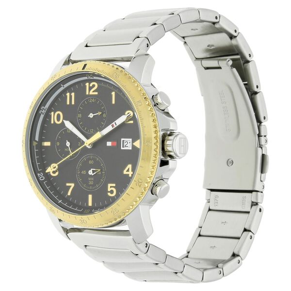 Tommy Hilfiger Quartz Analog Black Dial Stainless Steel Strap Watch for Men - image number 1