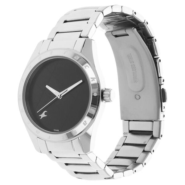 Fastrack Quartz Analog Black Dial Stainless Steel Strap Watch for Girls - image number 1