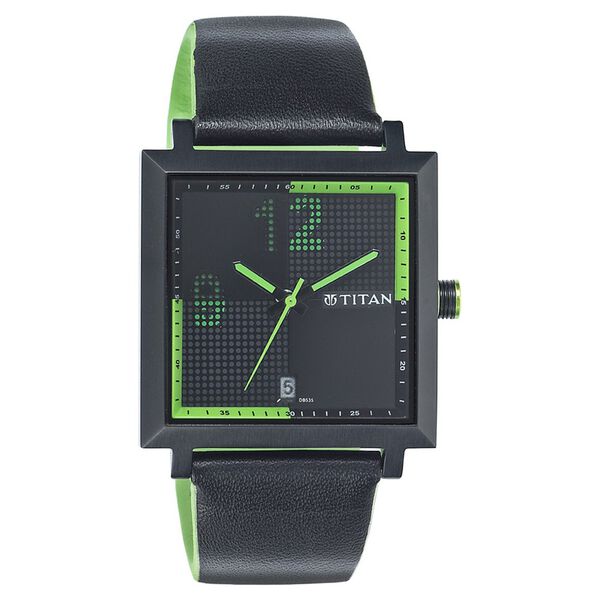 Titan Quartz Analog with Date Black Dial Watch for Men - image number 0