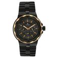 Titan Quartz Multifunction Black Dial Stainless Steel Strap Watch for Men