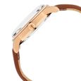 Titan Automatics Silver Round Dial Brown Leather Strap Watch For Men - image number 3