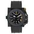 Titan Squadron Black Chrono Leather Strap Watch for Men