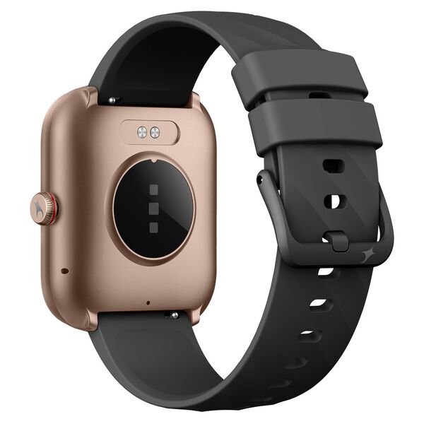 Fastrack Kruz+ 4.85 CM Super HD Display with Functional Crown and Black Silicone Strap Smart Watch for Unisex - image number 3