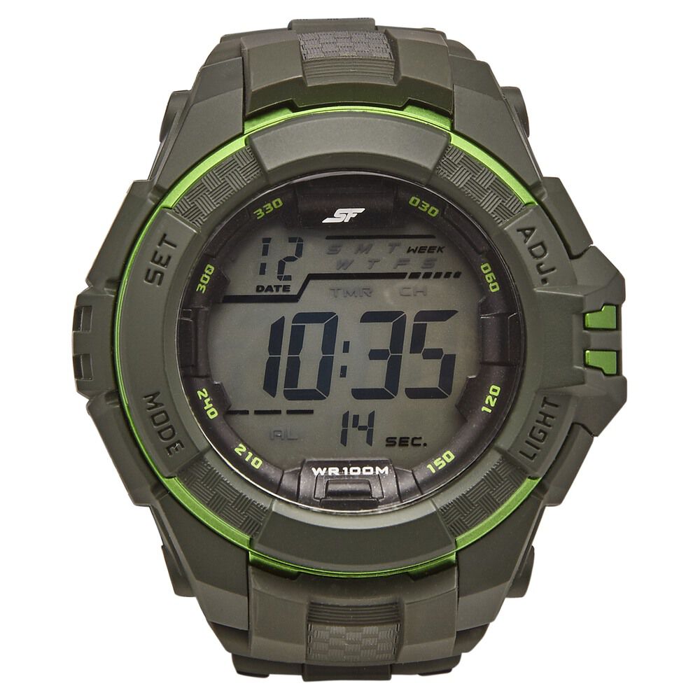 SF Digital Dial Plastic Strap Watch for Men