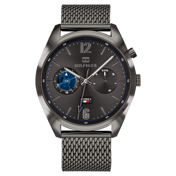 Tommy Hilfiger Quartz Analog Grey Dial Stainless Steel Strap Watch for Men - image number 0