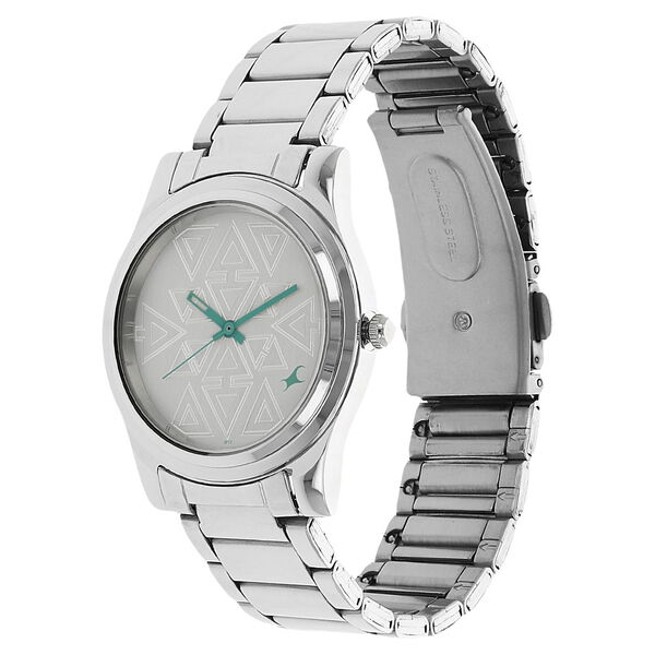 Fastrack Quartz Analog Silver Dial Stainless Steel Strap Watch for Girls - image number 1