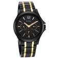 Titan Black and Gold Black Dial Quartz Multifunction Stainless Steel Strap watch for Men - image number 1