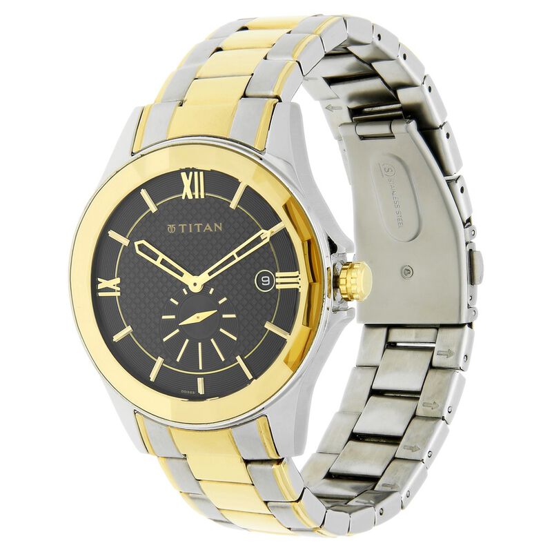 Titan Regalia Black Dial Analog with Date Stainless Steel Strap watch for Men - image number 1
