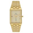 Titan Quartz Analog White Dial Stainless Steel Strap Watch for Men