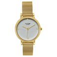 Poze By Sonata Quartz Analog White Dial Golden Metal Strap Watch For Women - image number 1