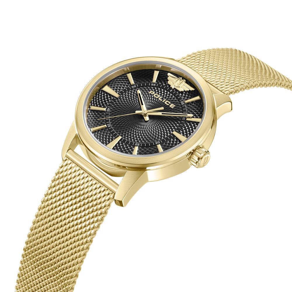 Buy Online Police Golden Dial Quartz Analog Watch for Men