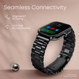 Fastrack Radiant FX2 Luxury Metal Smartwatch with largest 5.1 AMOLED Display with Functional Crown With Black Strap - image number 3