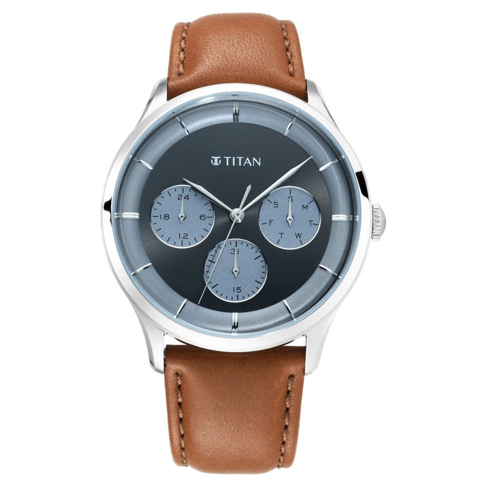 Light leather titan watches sale