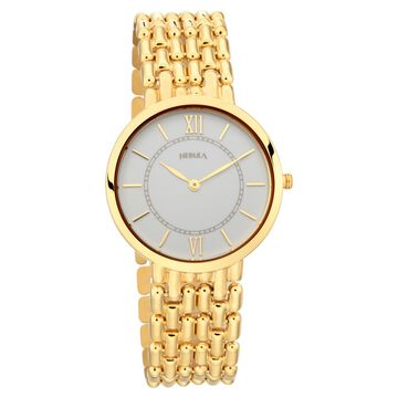 Titan Vintage 18k Gold Analog with Rice Grain Bracelet Watch for Men