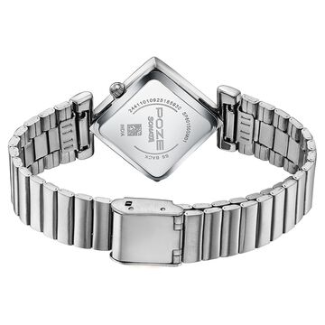 Poze By Sonata Quartz Analog Green Dial Silver Metal Strap Watch For Women
