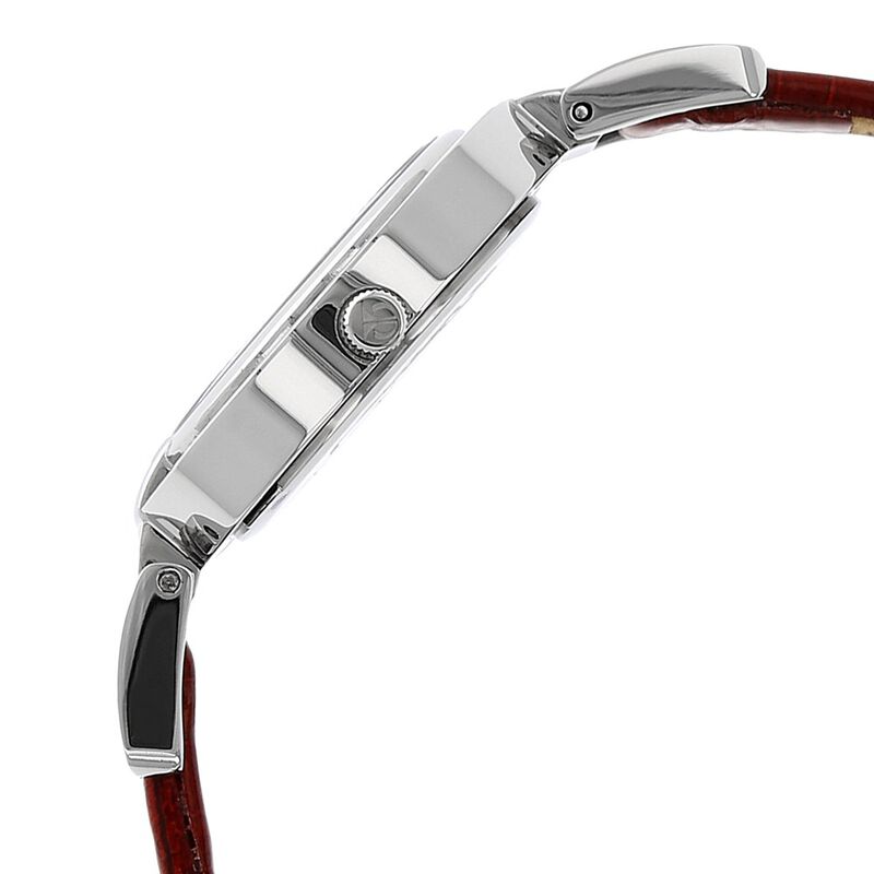 Titan Quartz Analog Silver Dial Leather Strap Watch for Women - image number 2
