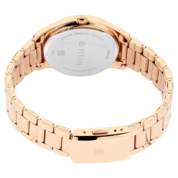 Titan Sparkle Quartz Analog Metal Strap Watch for Women - image number 3