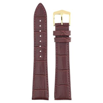20 mm Burgundy Genuine Leather Straps for Men