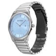Titan Classique Slim Wear Quartz Analog Blue Dial Silver Stainless Steel Strap Refined Formal Dress Watch For Men - image number 2